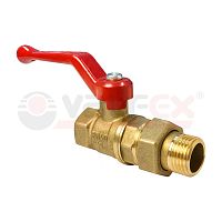 Кран шаровой латунный с американкой ВН/НР ручка-рычаг 1 1/4дюйм (8/2) | код VF.225.LR1.114 | VALFEX