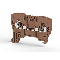 306 228, Клеммник пружинный 2,5мм.кв. (коричневый), YBK2,5 | код 0.0.0.3.06228 | KLEMSAN