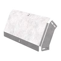 Угол вертикальный внешний 45 градусов с крышкой Стандарт 500х80 Промрукав | код PR16.0578 | ПРОМРУКАВ