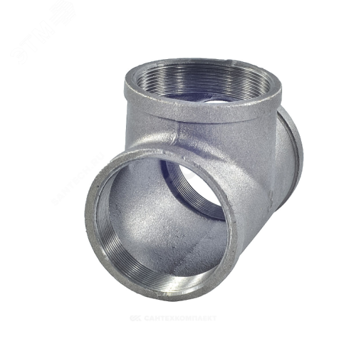 Тройник чугунный Ду15 (1/2') ВВ | код 127-3514 | Fittex PLUS