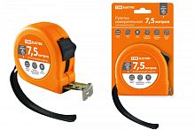 Рулетка, длина 7.5 м, стальная лента, ширина 25 мм, пластиковый корпус, Гранит TDM | код SQ1018-0103 | TDM