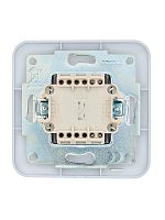 Выключатель 1-кл. 1п СП ASTI 10А IP20 в сборе жемчуж./бел. перламутр. LEZARD 7081-3030-100