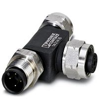 Т-распределитель SAC-4P-M12T/2XM12 FF VA | код 1431416 | PHOENIX CONTACT