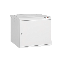 Шкаф настенный 19, 18U, металлическая дверь, Ш530хВ865хГ500мм, цельносварной, серый | код TWC-185350-M-W-GY | TLK