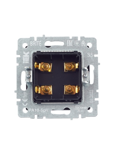 BRITE Аудиорозетка 4-мест. РА10-БрЧ черн. IEK | код BR-S40-K02 | IEK фото 3 BRITE Аудиорозетка 4-мест. РА10-БрЧ черн. IEK | код BR-S40-K02 | IEK фото 3