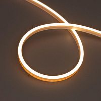 Лента светодиодная герметичная WAVE-SIDE-PU-A120-06x12mm 24V Warm2700 (8 W/m, IP68, 5m, wire x2) (ARL, вывод боковой, 3 года) | код 52420 | Arlight