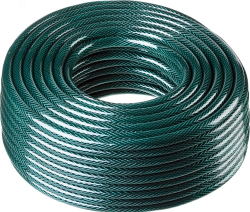 Шланг поливочный 1/2', 50 м, 15 атм, трёхслойный, армированный | код 40308-1/2-50 | РОСТОК