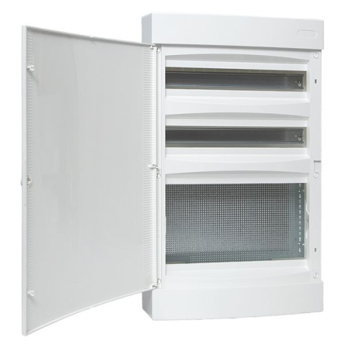 Щит комбинированный Unix белая дверь (2х18 модулей + 1 монтажная плата) IP40 | код ux-2x18+1m-nw | EKF фото 4