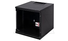 Щит телекоммуникационный 19., 9U, ВxШxГ 460x540x400мм, NETbox SOHO, навесной, дверь стекло, черный | код LN-SH09U5440-BL-F0-0 | LANDE