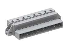 475411/010 Вилка каб., MCS, с крепеж.фланцем горизонт.,шаг 7.5мм, 11 конт., сер., шт | код 475411/010 | SUPU