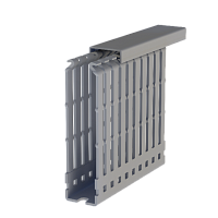 555 2510, KKD 2510, Перфорированный короб с крышкой, 25x100 (ШxВ) Серый | код 0.0.0.5.552510 | KLEMSAN