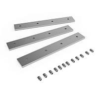 Комплект креплений для монтажа в линию светильника -Line (3 пластины и винты) | код V4-R0-70.0007.UL0-0003 | Вартон