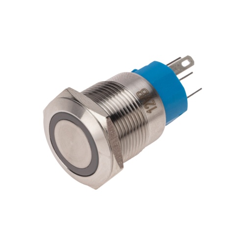 Кнопка антивандальная 19 12В Фикс (5с) ON-OFF/OFF-ON подсв/синяя REXANT | код 36-3421 | REXANT Кнопка антивандальная 19 12В Фикс (5с) ON-OFF/OFF-ON подсв/синяя REXANT | код 36-3421 | REXANT