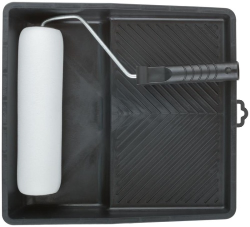 Набор для покраски потолка (ванночка 350х330мм+валик поролон 250мм) FIT 03005 фото 2