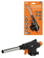 Горелка газовая удлин., ствол, регулятор подачи, пьезоподжиг, бутан, блистер, 1 шт., Рубин TDM | код SQ1041-0103 | TDM