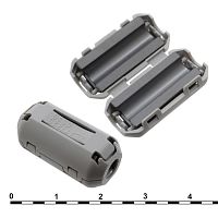 Фильтр ферритовый на провод RUICHI ZCAT1325-0530A, серый, в корпусе | код 70863 | Ruichi