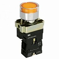 Кнопка  LAY5 22 мм²  660/440В, IP40, Оранжевый | код.  BBT50-BW-K05 |  IEK