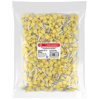 Наконечник-гильза с изолированным фланцем (упаковка 500 шт.) NO-225-76 (двойной) НШвИ(2) 6,0-14 | код Б0063347 | ЭРА