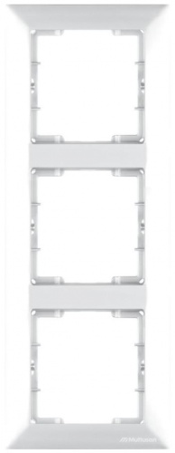 Candela - Рамка 3 поста, к механизмам серии 21, вертикальный монтаж, белый | код 2125-800-2301 | Mutlusan Candela - Рамка 3 поста, к механизмам серии 21, вертикальный монтаж, белый | код 2125-800-2301 | Mutlusan