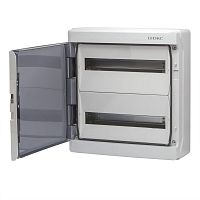 Щиток настенный с дверцей 36 мод.,IP65, серый, с клеммным блоком 63А | код. RB36W6TGD | DKC