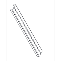 Профиль алюминиевый перфорированный 1,88м (2шт.)серии ШД-101 | код 33005DEK | DEKraft