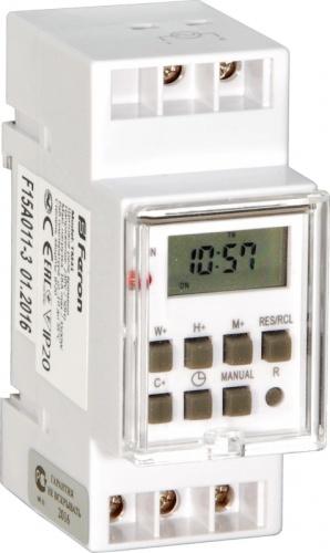 Реле времени недельное ТМ41, 220в 50Гц, минимальный интервал установки 1 мин., 8 программ включения/отключения, ток контактов исполнительного реле 16А, 1п(СО) | код A8800-T7276224 | РЕЛЕ И АВТОМАТИКА