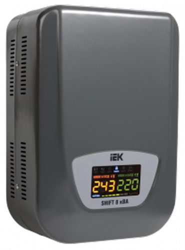 Стабилизатор напряжения настенный серии Shift 8 кВА | код IVS12-1-08000 | IEK