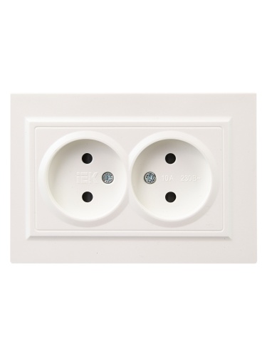 BRITE Роз. 2-я без з/к с з/ш 10А в сб. РСш12-2-БрЖ жемч. IEK | код BR-R23-10-K36-F | IEK фото 3