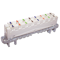 Плинт размыкаемый LSA Profil, highband, 8 пар, под хомут и профиль | код TWT-LSA8P-DIS-5E | TWT