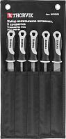 MFSS205 Набор напильников личневых, 200 мм, 5 предметов | код MFSS205 | Thorvik