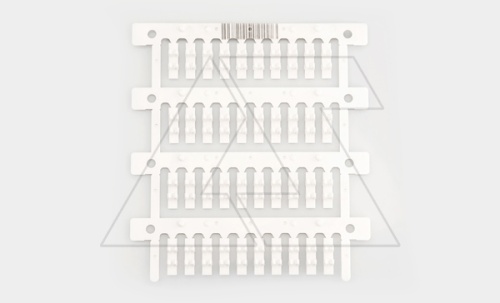 Маркировка проводника MG-TDMO-02 40491, защелкивание, D кабеля 2,9-3,5mm, 1,5-2,5mm2, поле 4x16mm, PC, HF, белая (набор 40 элементов) | код 4101885 | Cembre