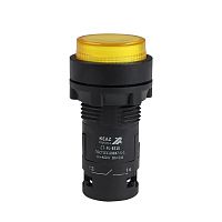 Кнопка с подсветкой OptiSignal Compact D22 C7-PL-B510 желтая 1НО 24 В AC/DC XB7NW35B1 | код 362092 | КЭАЗ