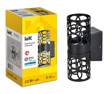 LIGHTING Светильник уличный светодиодный 5103 настенный 10Вт 4000К IP54 черный IEK | код LT-DBU0-5103-010-40-K02 | IEK