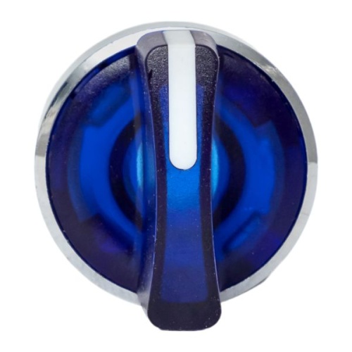 Исполнительный механизм переключателя ХB4 синий на 3 положения возвратный без фиксации, без подсветки с короткой ручкой PROxima | код XB4BD3L-B | EKF фото 3