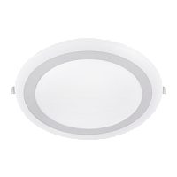 Панель светодиодная круглая встраиваемая RLP-BL 24Вт 230В 4000К 1440Лм 245мм с подсветкой белая IP20 IN HOME | код 4690612032986 | IN HOME