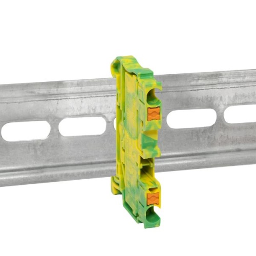 Клеммная колодка пружинная 2.5 Push-in земля | код PIT-2,5-pe | EKF фото 3