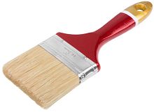 Кисть флейцевая ''Классик'', натуральная светлая щетина, деревянная ручка 3'' (75 мм) | код 1097 | FIT
