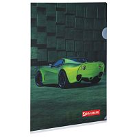 Папка-уголок BRAUBERG Sport Car, А4, 150 мкм, цветная печать, 228044 | код 228044 | BRAUBERG