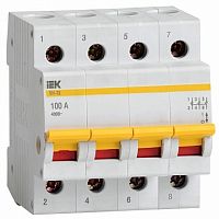Выключатель нагрузки (мини-рубильник) ВН-32 4Р 100А | код. MNV10-4-100 |  IEK