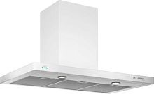 Вытяжка каминная Elikor Квадра 90П-650-К3Д белый управление: кнопочное (1 мотор) | код 1784095 | ELIKOR