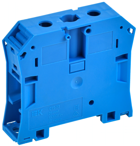 Колодка клеммная CTS 70мм2 синяя IEK | код YCT10-00-K07-070 | IEK