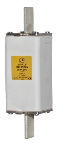 Предохранитель NH-2XL gPV 250A 1500V DC (L/R=2ms) | код 004110567 | ETI