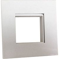 Суппорт с рамкой для короба 120х50 мм, 45х45 мм, белый | код LAN-CT120-F45x45-WH | LANMASTER