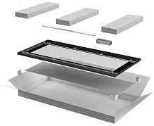 ITK LINEA E Дверь стеклянная 600мм шкафа 18U чер. | код LE05-18U6X-DR | ITK by IEK