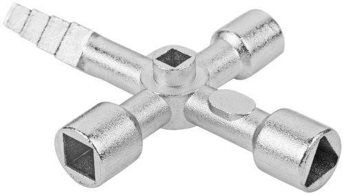 Ключ универсальный для электрошкафов 5в1 двусторон. CrV бита PH2/SL7 FIT 60107 фото 10