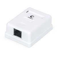 Cabeus WS-8P8C-Cat.5e-1 Розетка компьютерная RJ-45, категория 5e, одинарная, внешняя, Dual IDC | код 7246c | Cabeus