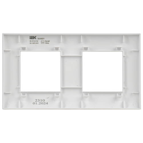 SKANDY Рамка 2-местная SK-F02W арктический белый IEKновинка | код SK-M22-K01 | IEK фото 4 SKANDY Рамка 2-местная SK-F02W арктический белый IEKновинка | код SK-M22-K01 | IEK фото 4