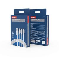 Кабель USB 3в1 Type-С (3А) Lightning (2.4А) micro USB (2А) 1м ПВХ Rexant 18-1127
