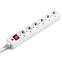Сетевой фильтр Buro 600SH-16-5-W 5м (6 розеток) белый (коробка) | код 475263 | BURO
