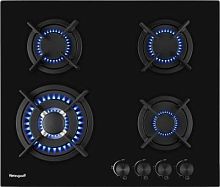 Газовая варочная поверхность Weissgauff HGG 640 BGB черный | код 2062434 | WEISSGAUFF